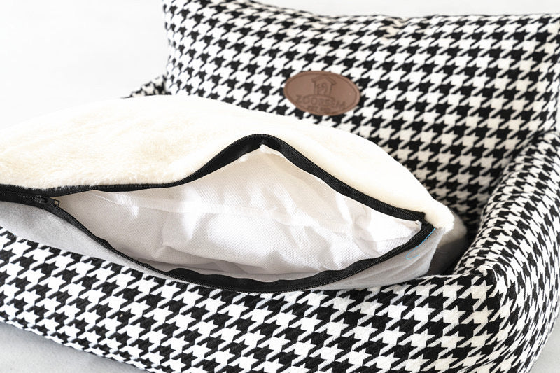 Tweed Pet Bed - Black