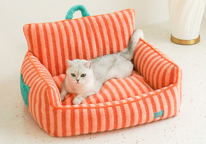 ZEZE STRIPES ΚΑΝΑΠΕΣ ΚΡΕΒΑΤΙ ΣΚΥΛΟΥ ΓΑΤΑΣ