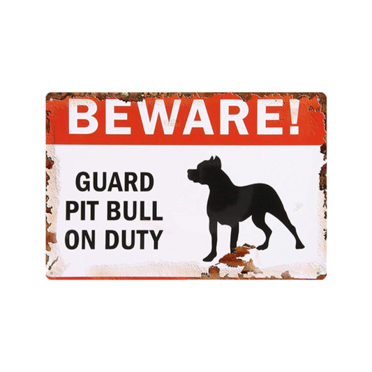 Dog Warning Sign