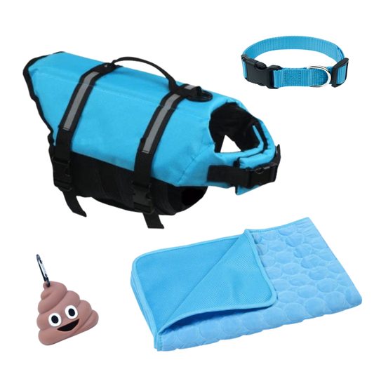 SWIM • CHILL •  REPEAT SUMMER BUNDLE - ΜΠΛΕ