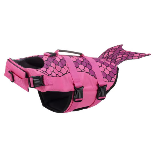 XL Dog Life Jacket with Handle - Mermaid