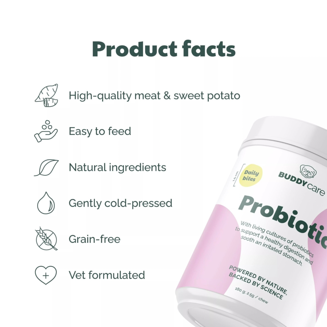BUDDY CARE PROBIOTIC BITES ΣΥΜΠΛΗΡΩΜΑ ΔΙΑΤΡΟΦΗΣ