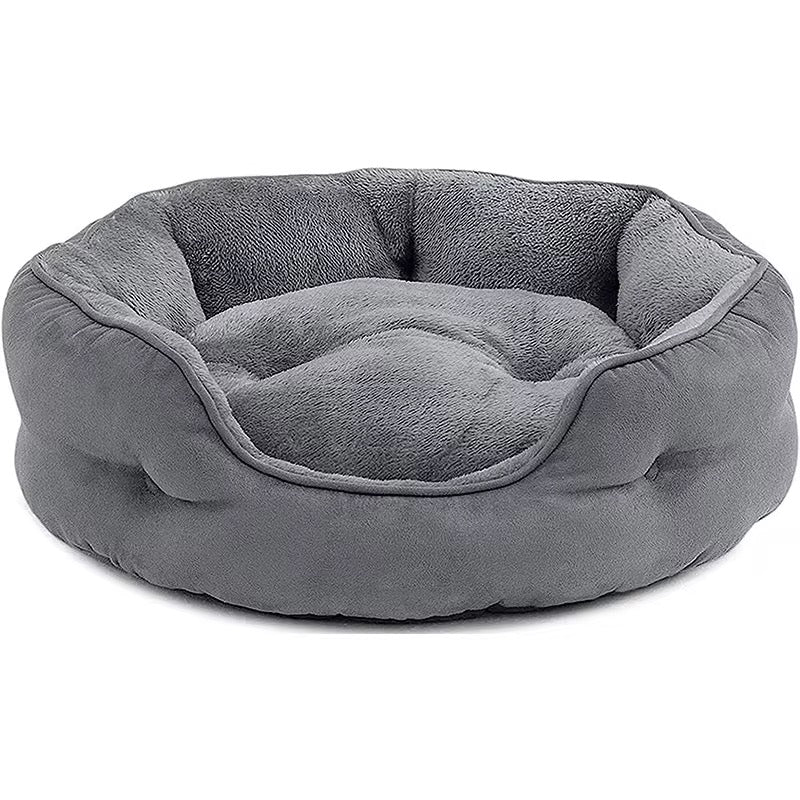 Grey Soft Dog Bed - 65cm