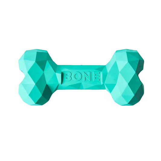 Dog Chew Toy Bone - Turquoise