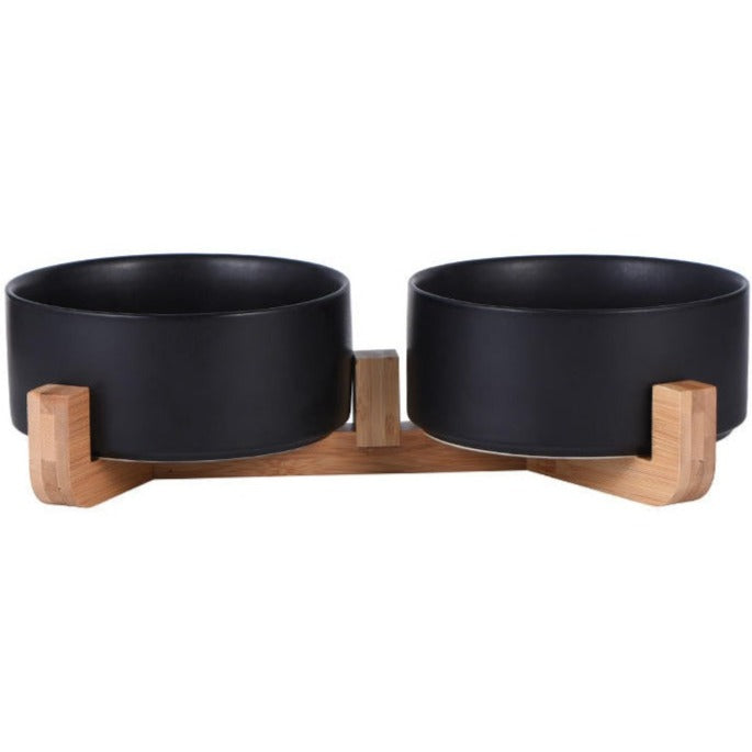 Bamboo Ceramic Bowls - BLACK