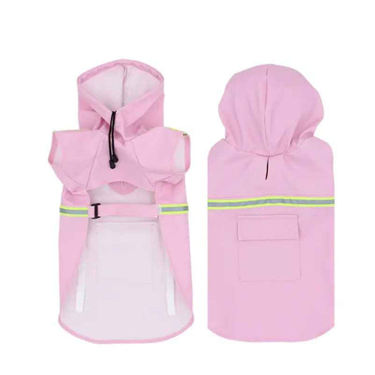 Dog Raincoat for Large Dogs - Pink