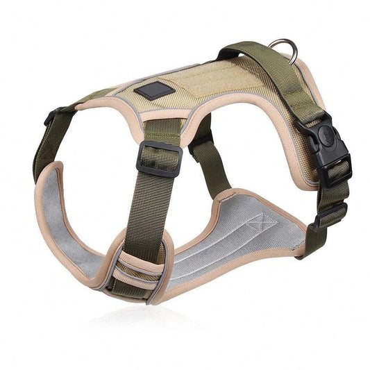 HEAVY DUTY DOG HARNESS - BEIGE