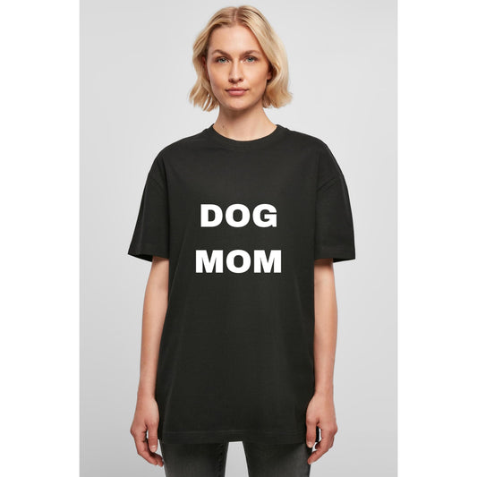 WOOFLY DOG MOM T-SHIRT -  ΜΑΥΡΟ