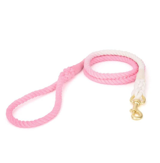 Handmade Cotton Rope Leash - PINK