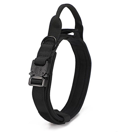 Tactical Heavy Duty Dog Collar - BLACK