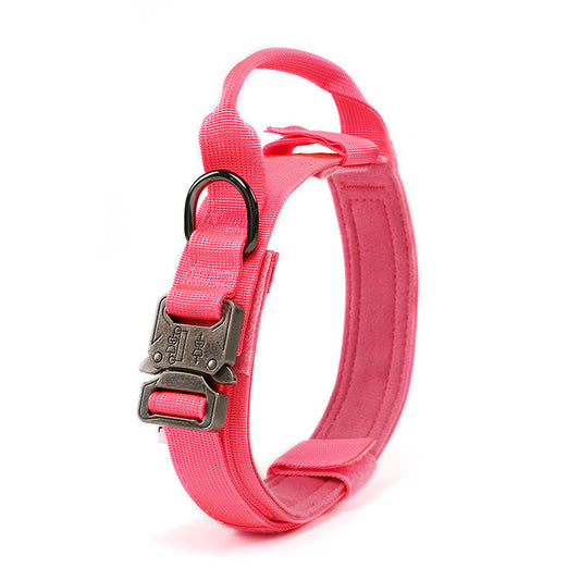 Tactical Heavy Duty Dog Collar - PINK